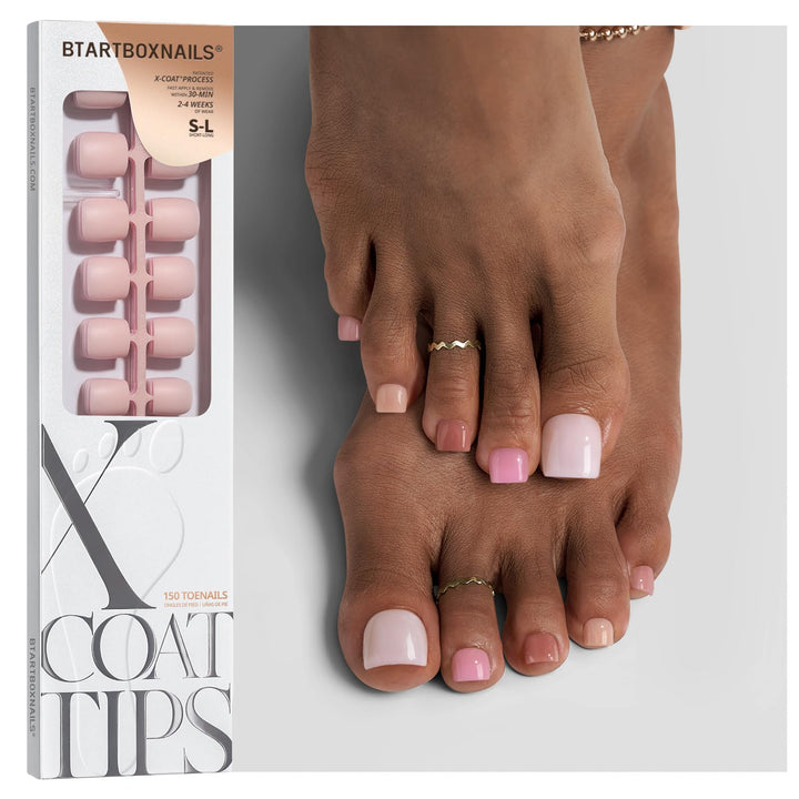 BTArtboxnails front packaging showing 150-piece set and branding, convenient storage benefit