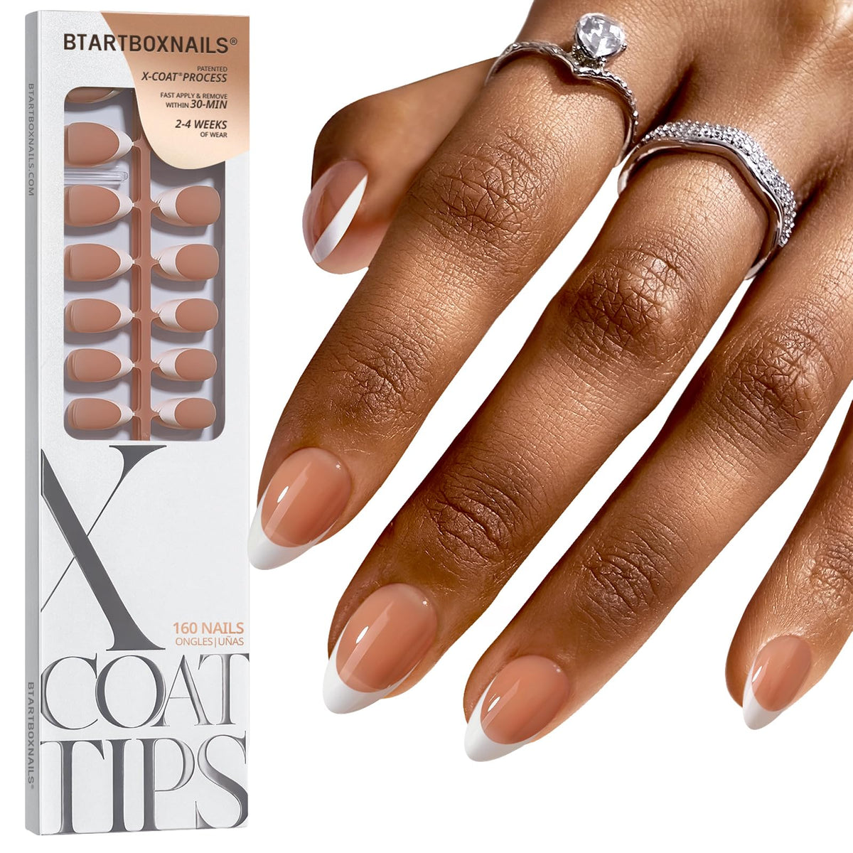 BTArtboxnails front packaging showing brown French design and contents