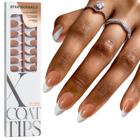 BTArtboxnails packaging showing full set and 150 tips for quick French manicures