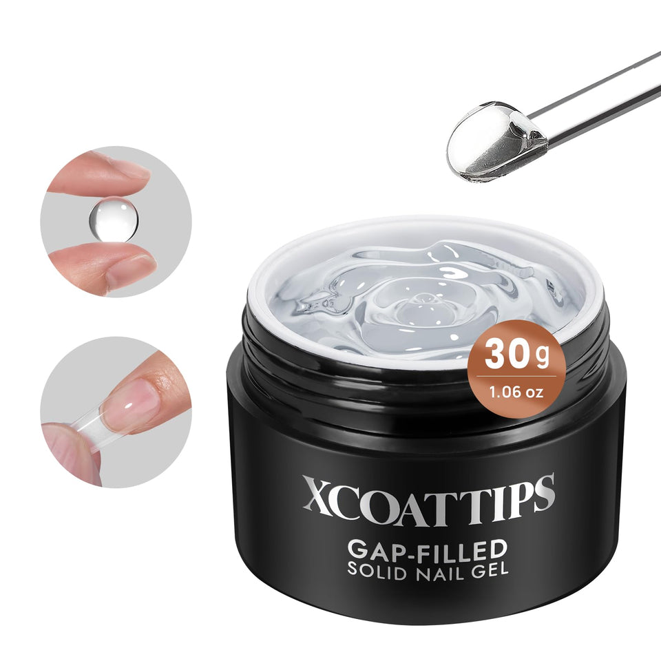BTArtboxnails front packaging of XCOATTIPS gel showing product benefit long-lasting hold