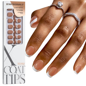 btartboxnails front packaging showing 150 tips and neutral French design benefit fast selection