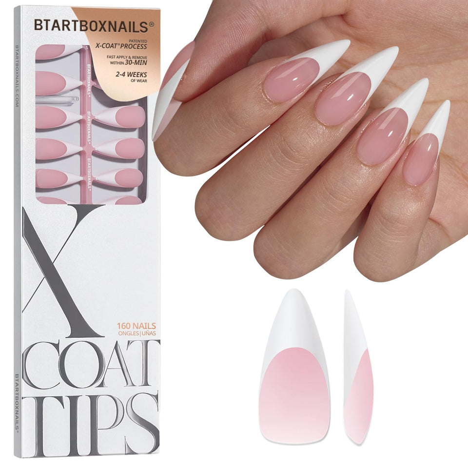 BTArtboxnails front packaging showing product set and count, clear benefit: organized kit