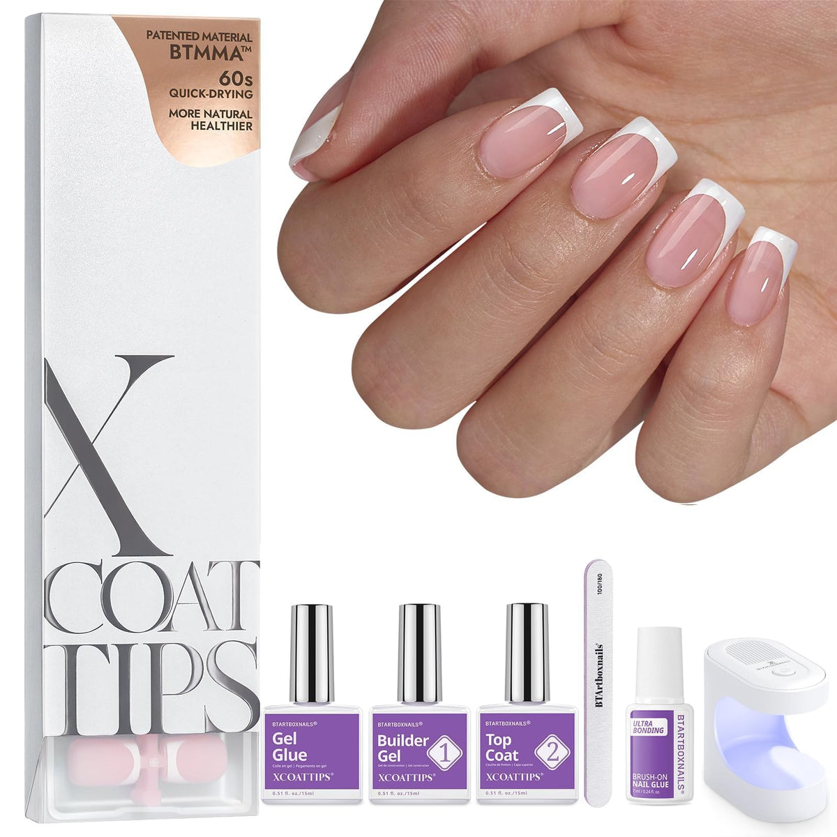 BTArtboxnails front packaging showing kit components and gift-ready box benefit