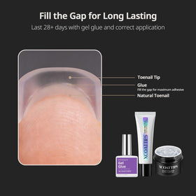 BTArtboxnails kit spread showing all contents for multiple full pedicure sets