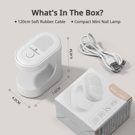 BTArtboxnails timer button close-up showing 60s and 120s settings for control