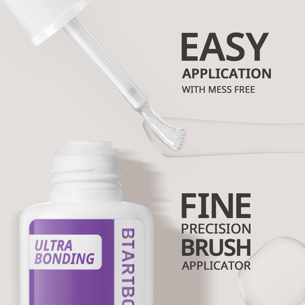 BTArtboxnails remover bottle pouring onto pad for fast, gentle adhesive breakdown