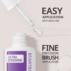 BTArtboxnails remover bottle pouring onto pad for fast, gentle adhesive breakdown