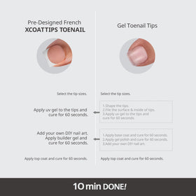 BTArtboxnails scale comparison on foot showing fit and proportion for confident wear