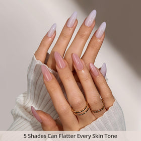 BTArtboxnails five nude shade swatches to help find the perfect skin match