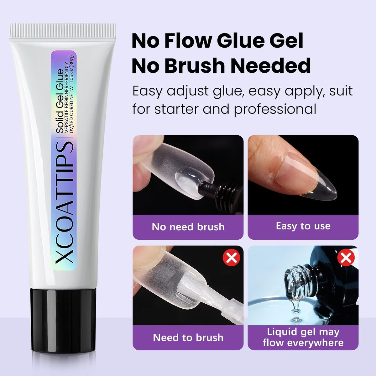 BTArtboxnails gel texture swipe showing thick non-flowing consistency for precise application