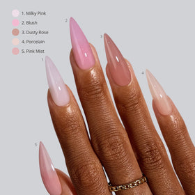 BTArtboxnails soft-gel texture detail showing flexible comfortable fit