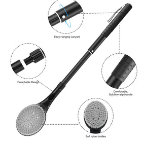BTideas soft nylon bristles close-up creating rich foam gently