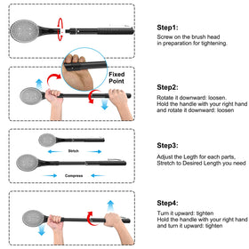 BTideas anti-slip handle detail providing stable grip in wet showers