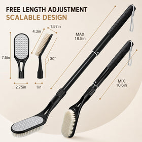 BTideas close-up of soft bristle texture removing dirt effectively between toes