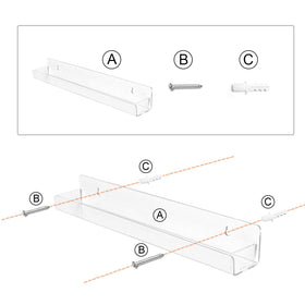 BTremary included anchors and screws laid out for simple wall installation and secure hold