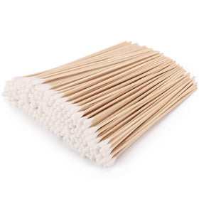 BTYMS front packaging of 6-inch long cotton swabs showing bulk value and label