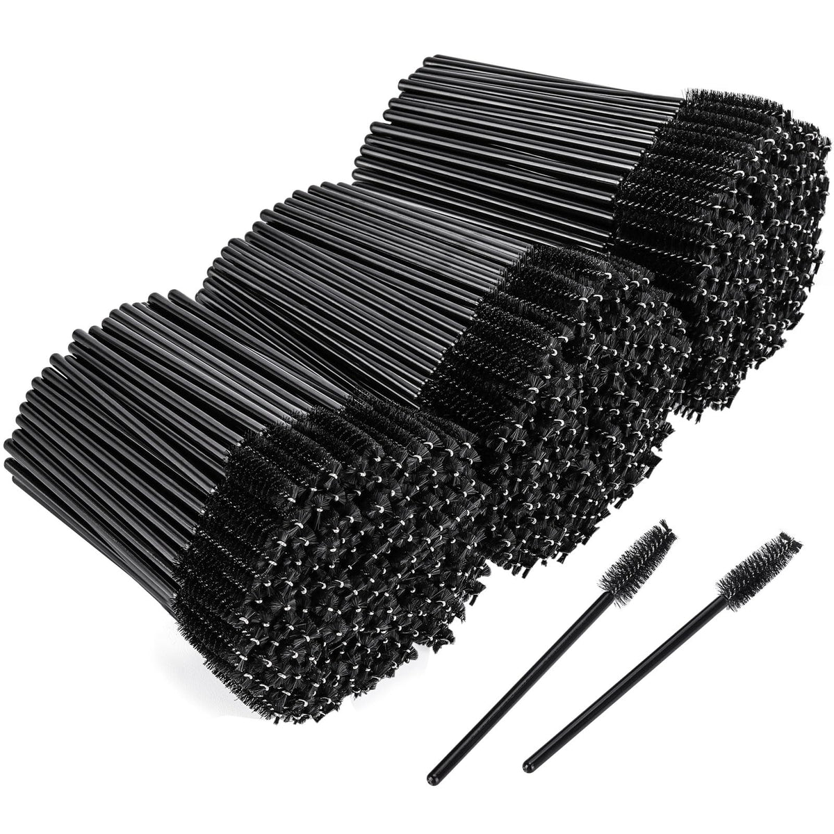 BTYMS front packaging showing 500 black disposable spoolies for hygienic use