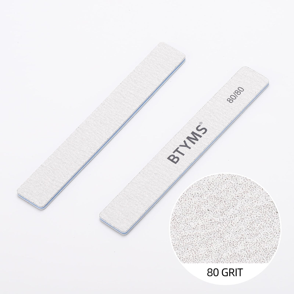 BTYMS macro of 80 grit texture highlighting fast material removal benefit