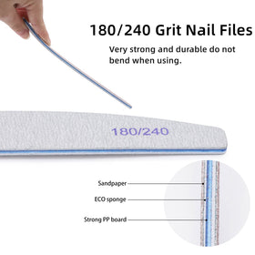 BTYMS hand using file on natural fingernail demonstrating gentle shaping benefit