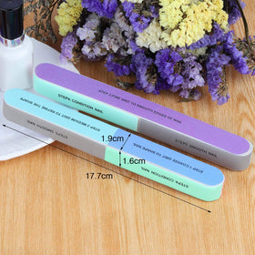 BTYMS block polishing toenails for smoother, cleaner finish