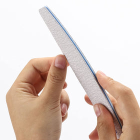 BTYMS stacked emery boards showing clean edges and ready-to-use portability