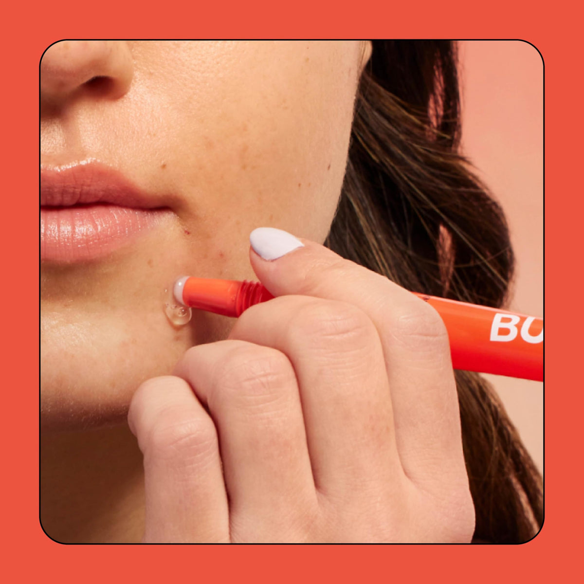 Bubble Skincare pipette dispensing gel, precise application for targeted blemishes
