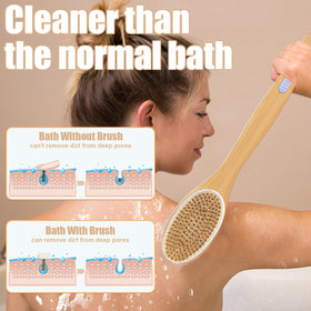 Bubbob bristle texture with wet lather showing effective soap distribution and gentle scrub