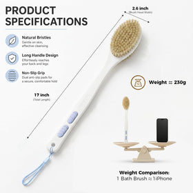Bubbob scale comparison next to ruler showing length and travel-friendly size