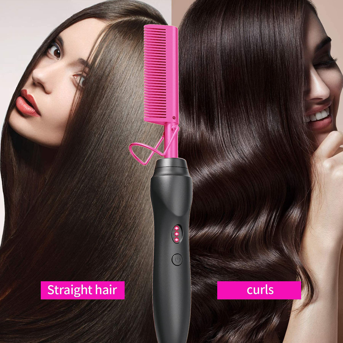 BudiGl accessories spread out with clips and rat-tail comb for organized styling