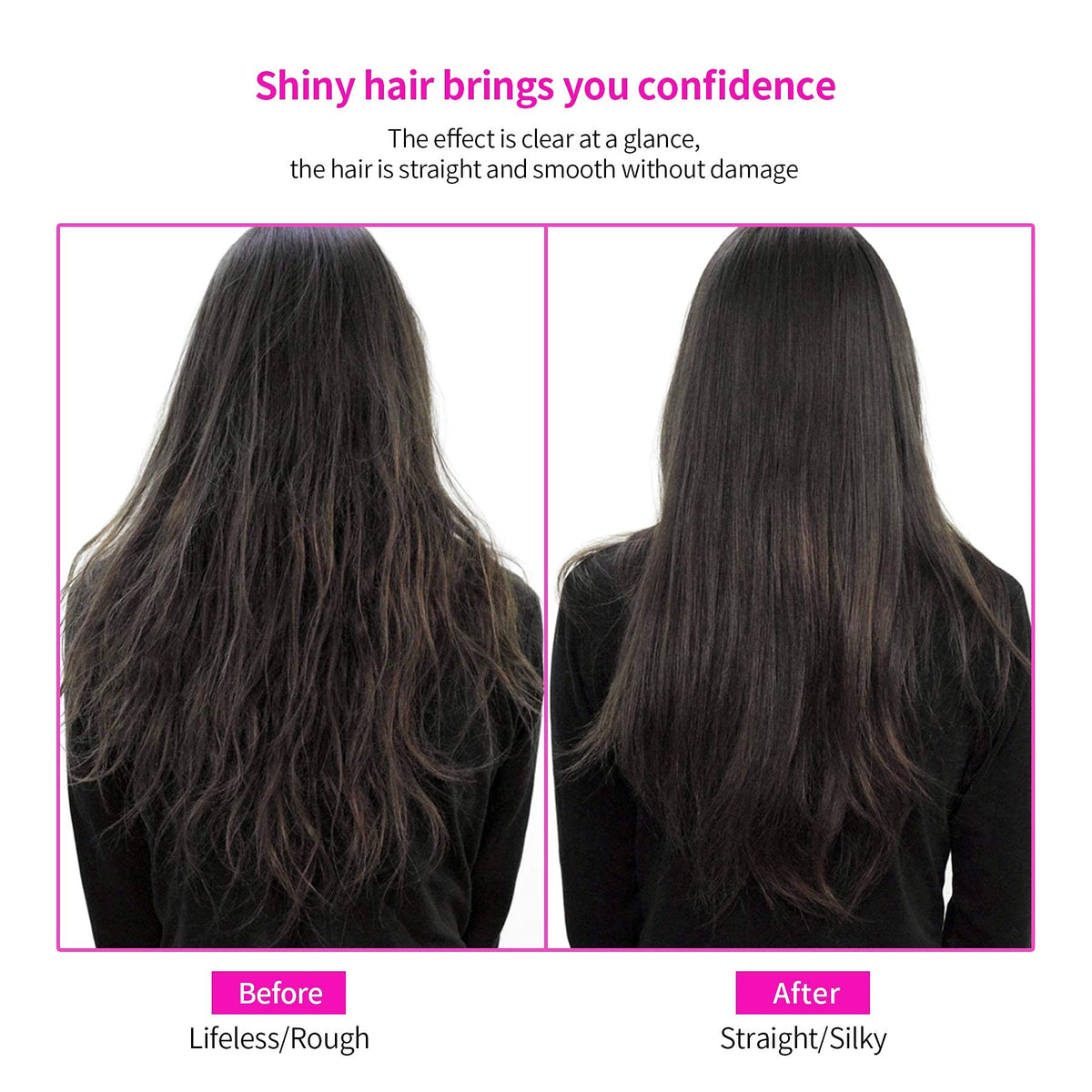 BudiGl styling a wig with the electric comb for controlled shaping and reduced frizz