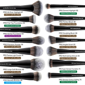 Bueart Design eye brush array highlighting blending and precision tools for versatile looks