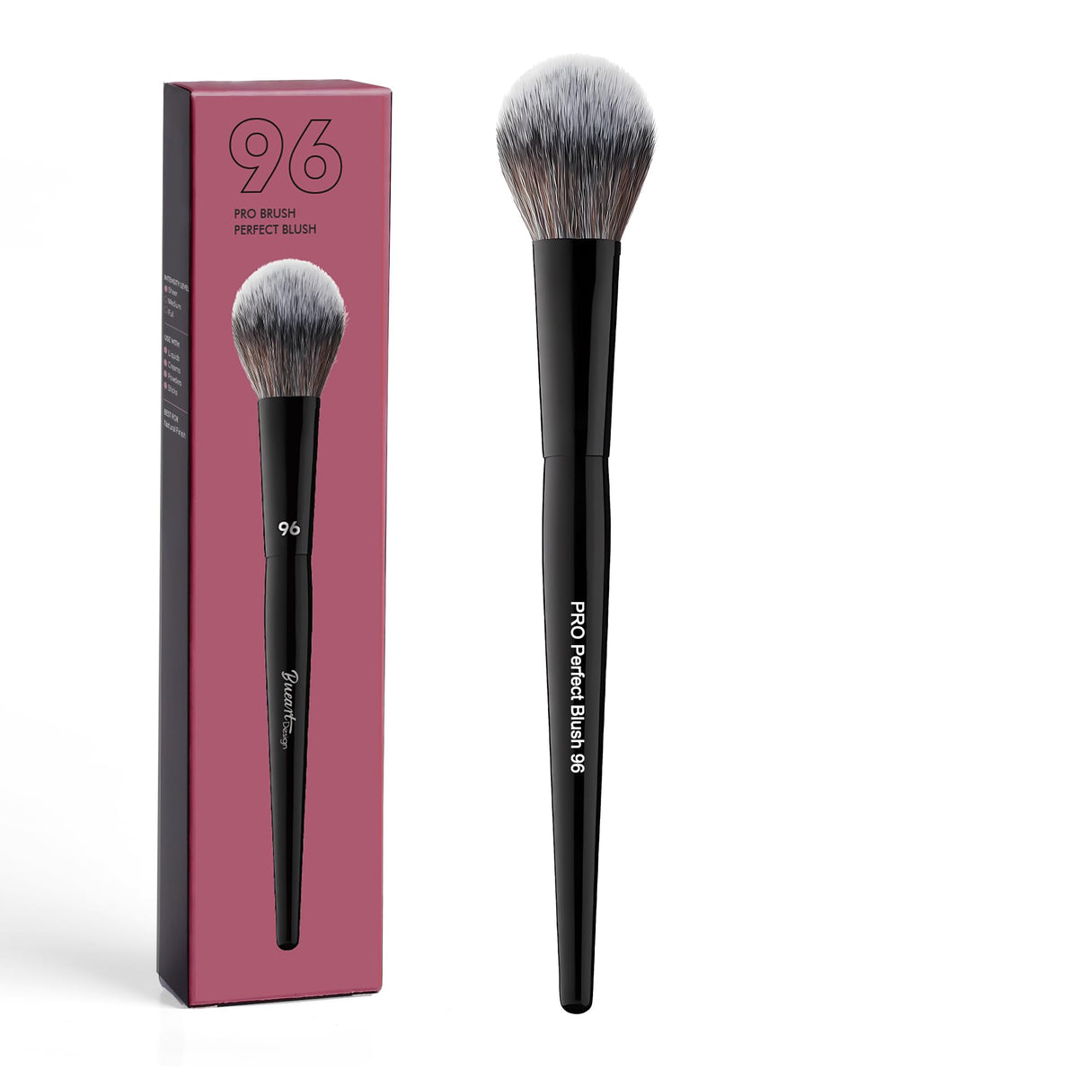 Bueart Design brush front view showing shape and finish for precise application