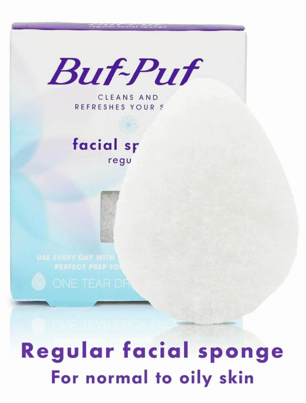 Buf-Puf close-up texture of sponge surface demonstrating gentle exfoliation