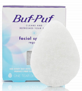 Buf-Puf front packaging showing product and benefits for gentle exfoliation