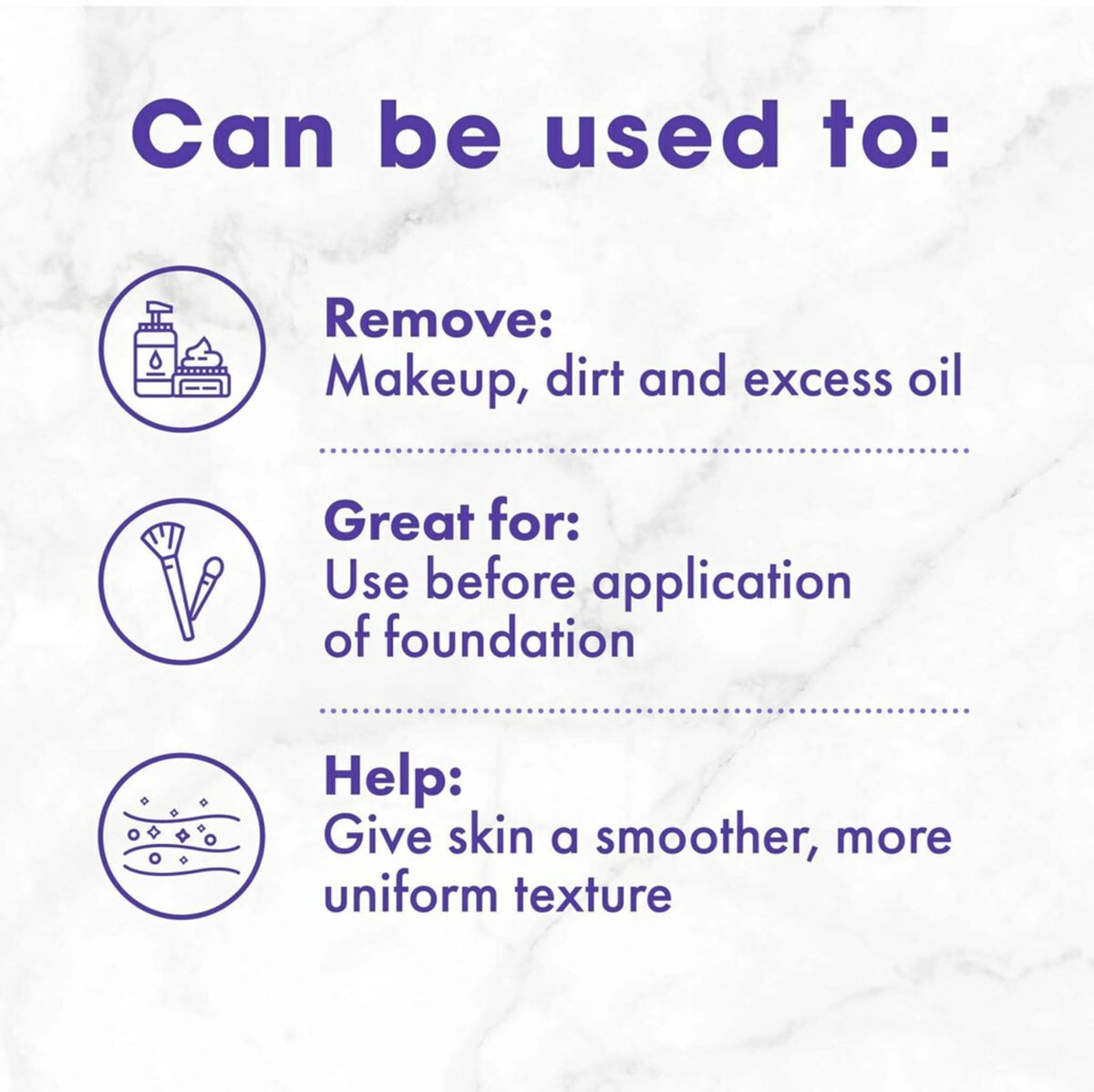 Buf-Puf used with cleanser demonstrating effective makeup and dirt removal