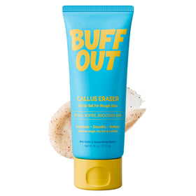 BUFFOUT front packaging showing product benefit and clear label