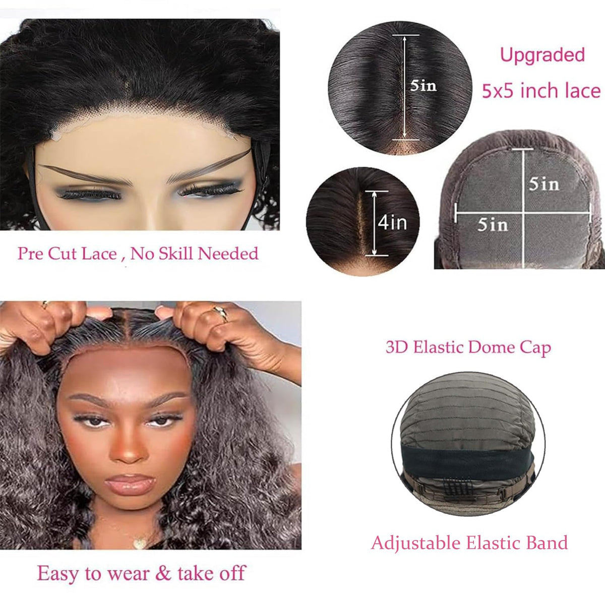 Bugtum pre-plucked hairline with baby hairs showing realistic edge blending