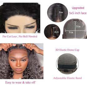 Bugtum pre-plucked hairline with baby hairs showing realistic edge blending