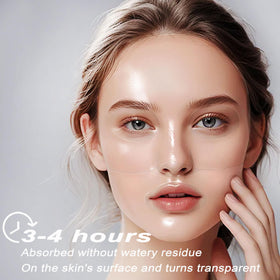 Bukamkom mask worn by model sleeping to show overnight convenience