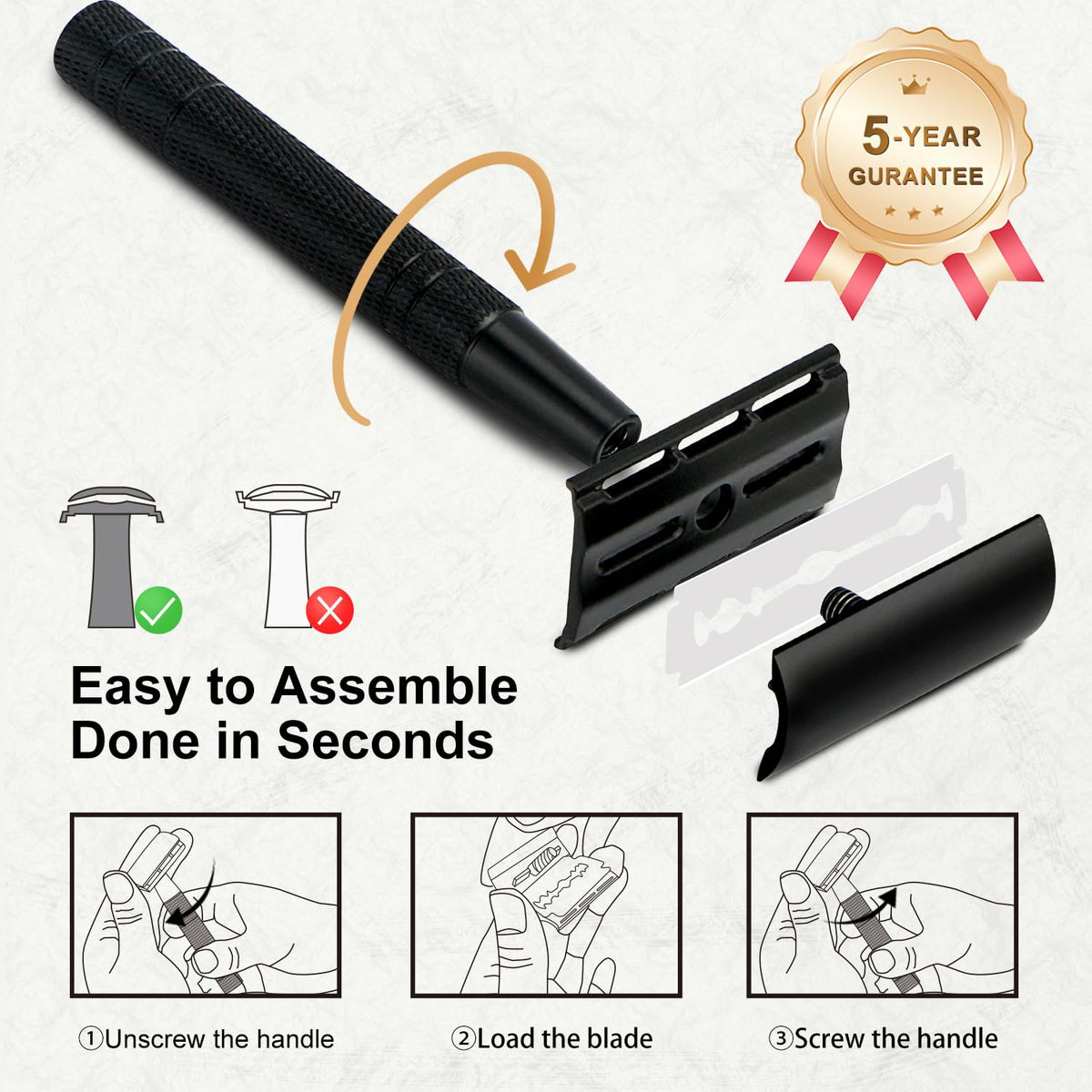 BULIMICA compact razor packed in travel kit for grooming on the go