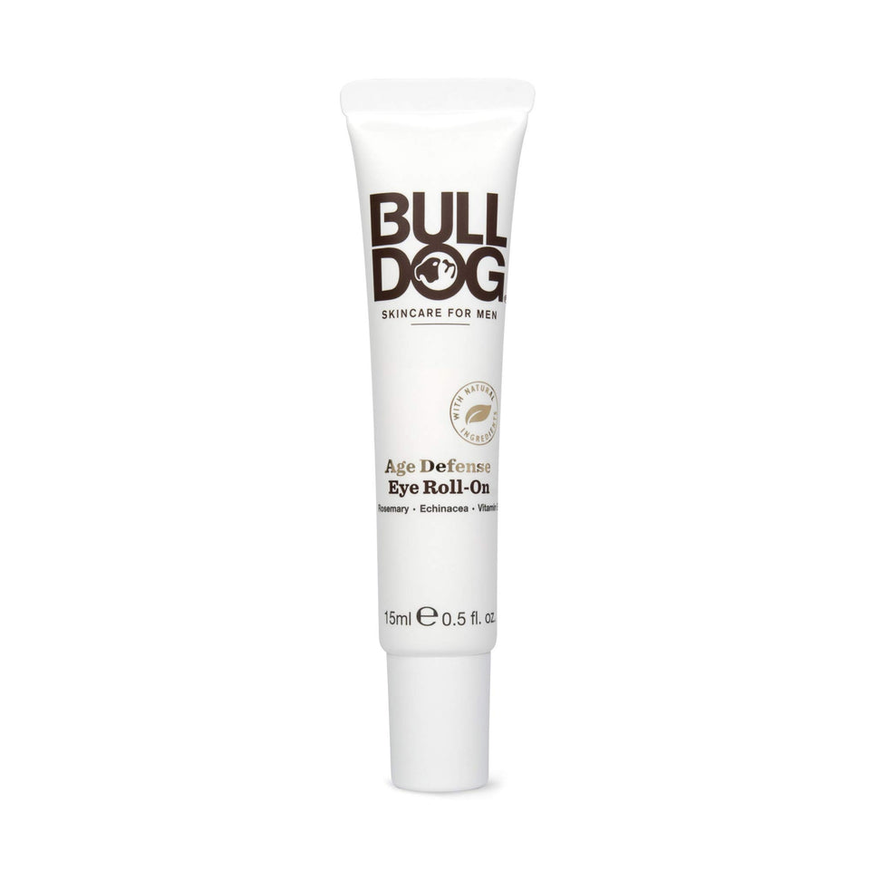 Bulldog Skincare for Men front packaging showing compact roll-on convenience