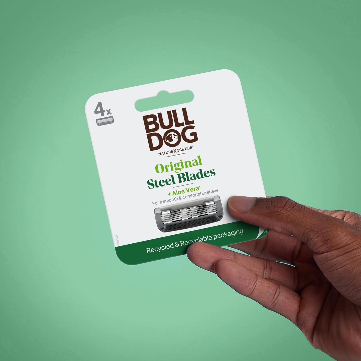Bulldog lubricating strip detail with baobab oil to soothe skin