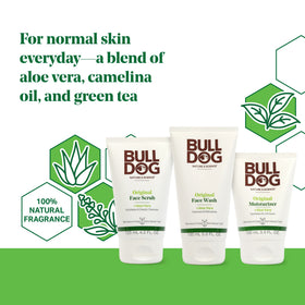 Bulldog brand original face wash pump close-up highlighting easy dispensing