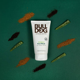 Bulldog Skincare for Men foamy wash texture demonstrating effective lather and easy rinse