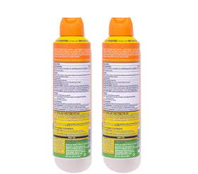 Bullfrog label close-up highlighting DEET-free, oxybenzone-free features and SPF50