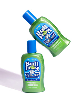 Bullfrog Quik Gel clear gel texture close-up showing lightweight absorption