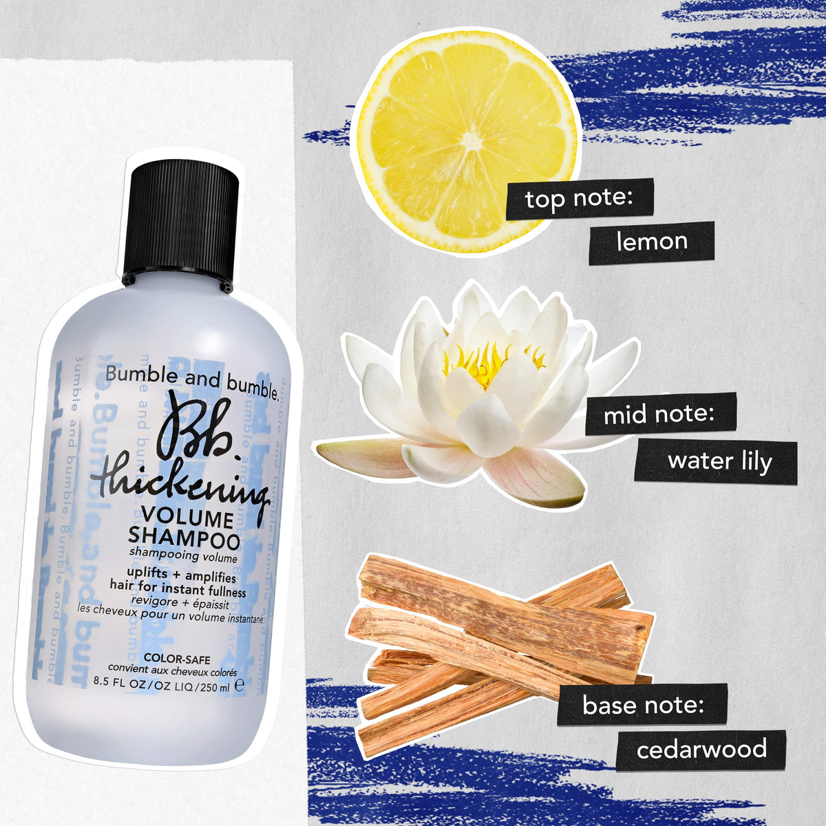 Bumble and bumble in bathroom lifestyle scene for everyday volumizing routine