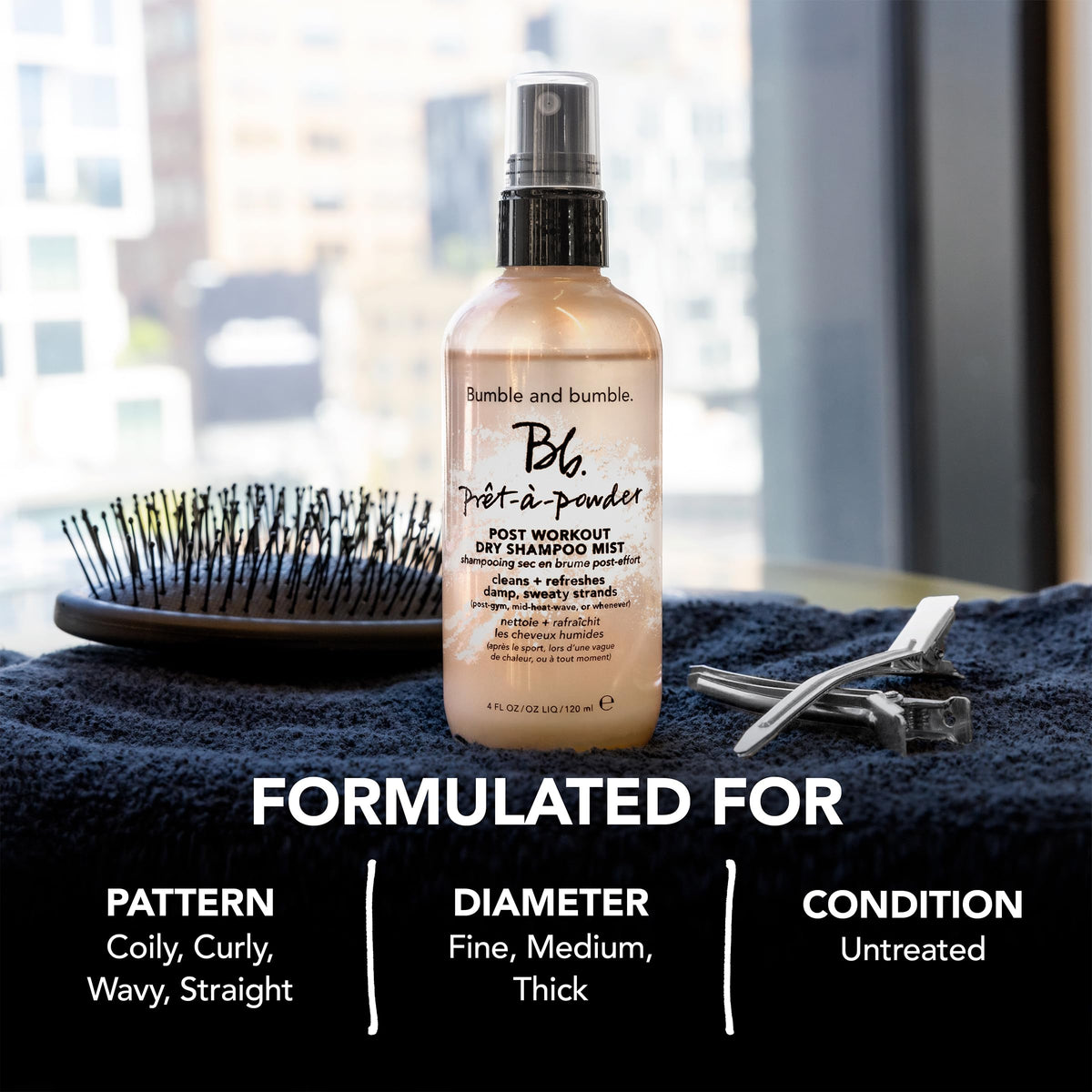 bumble and bumble visible before and after roots comparison for cleaner-looking hair