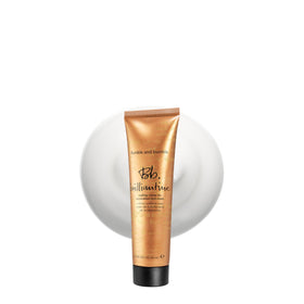 Bumble and bumble front packaging showing product and branding with clear finish benefit