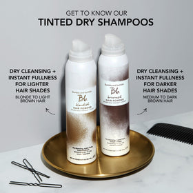 Bumble and bumble in-hand lifestyle image showing quick refresh and volume